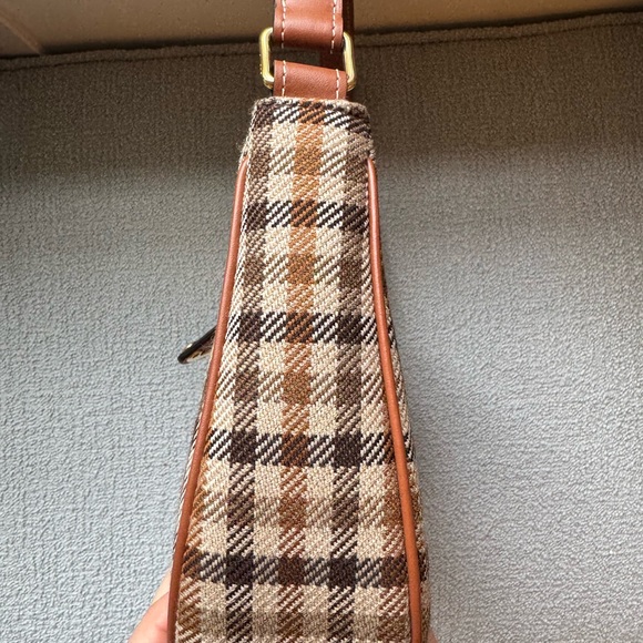 MEDIUM AVA TRIOMPHE BAG in Tartan Textile and calfskin - Picture 3 of 9